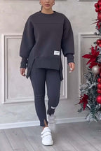 Calma - Oversized Dames Trainingspak Set met Lange Trui en Legging