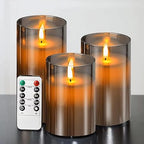 Moderne kaarsenset - LED kaars met afstandsbediening