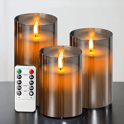 Moderne kaarsenset - LED kaars met afstandsbediening