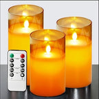Moderne kaarsenset - LED kaars met afstandsbediening