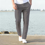 Lichte heren linnenbroek, casual en comfortabel