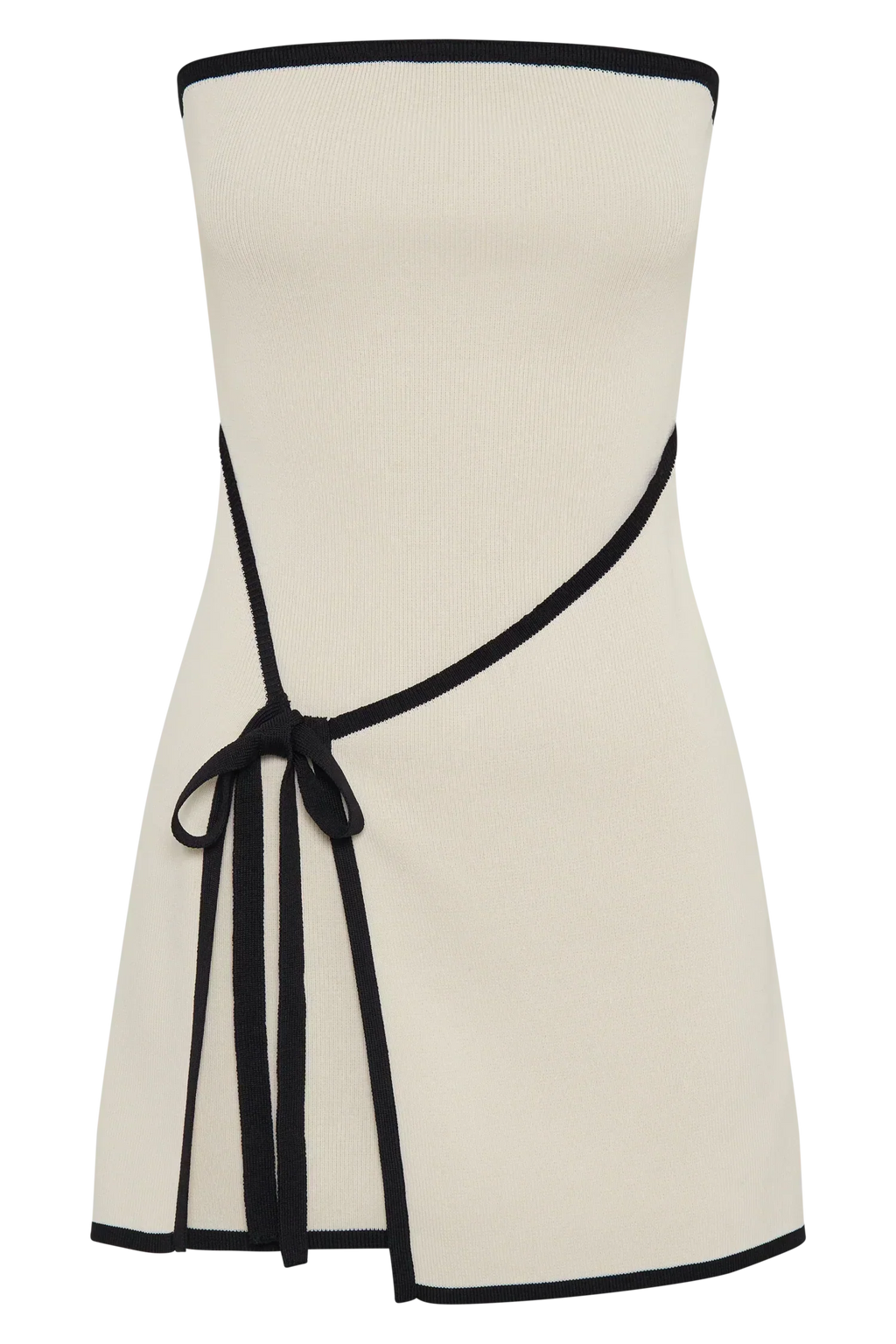 Mewena™ - Strapless gebreide mini-jurk
