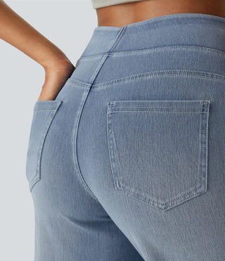 Evie | Comfy Elastische Broek met Hoge Taille