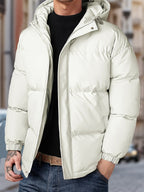 Winterjack Heren Winddicht Met Capuchon Warm Pasvorm - Pufferjas - Winterjas