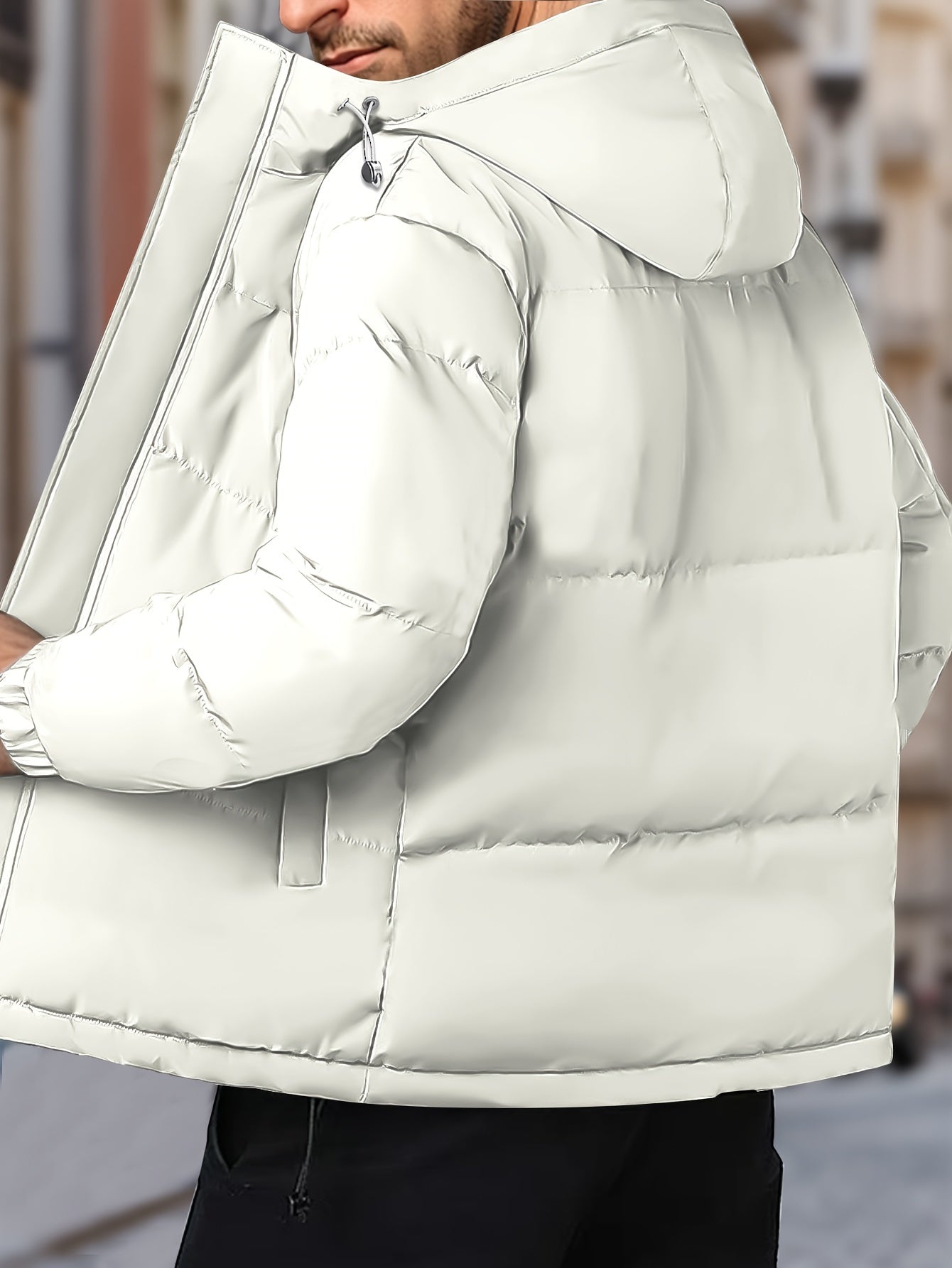 Winterjack Heren Winddicht Met Capuchon Warm Pasvorm - Pufferjas - Winterjas