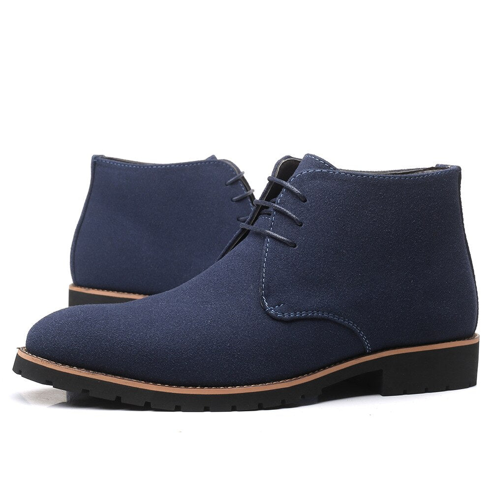 Fokas - Leren schoenen voor mannen van rundsuèdeleer