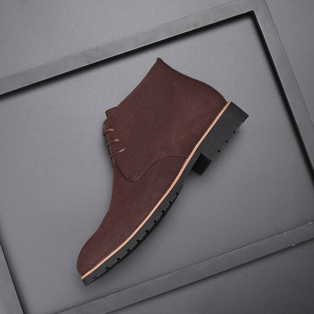 Fokas - Leren schoenen voor mannen van rundsuèdeleer