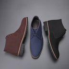 Fokas - Leren schoenen voor mannen van rundsuèdeleer