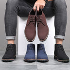 Fokas - Leren schoenen voor mannen van rundsuèdeleer