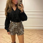 Dames Mini Rok - Gelaagde Volants - Elastische Taille - Boho Print - Comfort Fit