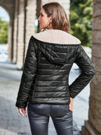 Dames Lang Donsjack Met Capuchon Met Dons Verenmix Voor Warmte