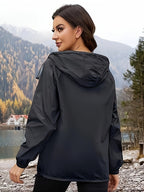 Dames Plus Size Sportjack met Capuchon Actief - Tussenjas