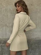 Trenchcoat Reverskraag 100 Polyestervezels Met Knoopdetails - Trenchcoat