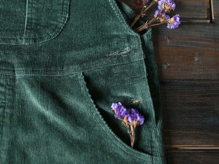 Dames Lichte Corduroy Cozy Overalls