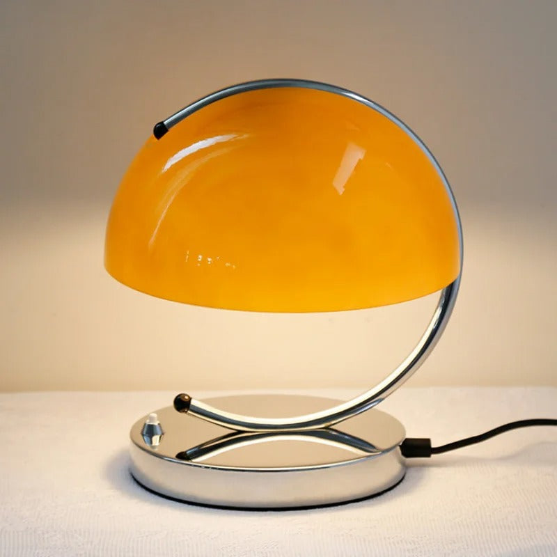 Glazen Bureaulamp Paddenstoelvormige Design Verlichting