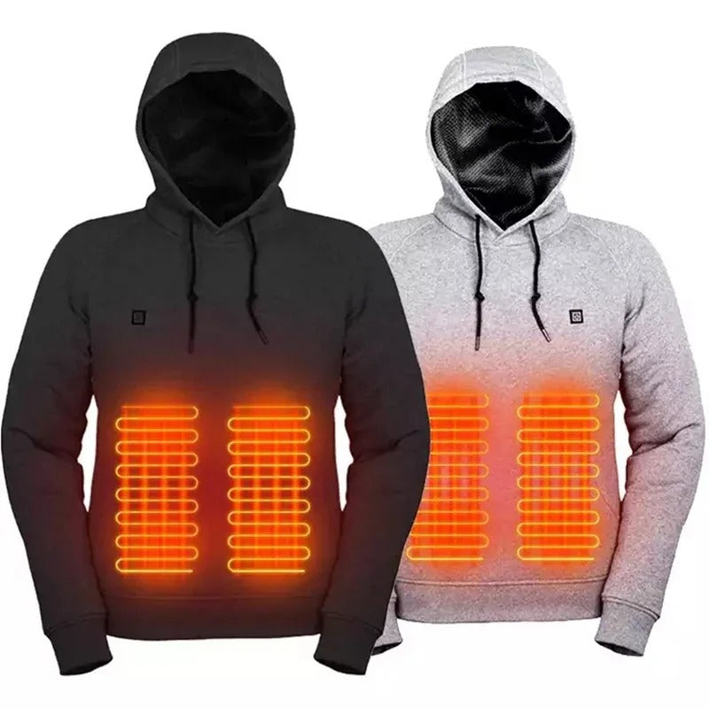 Hoodies USB Verwarming Lichte Capuchon Sweatshirt Jas