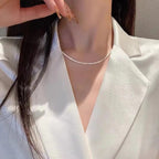 Minimalistische Zilveren Sterrenlicht Halsketting Set voor Elegante en Trendy Looks met Tijdloze Luxe en Veelzijdige Styling Opties