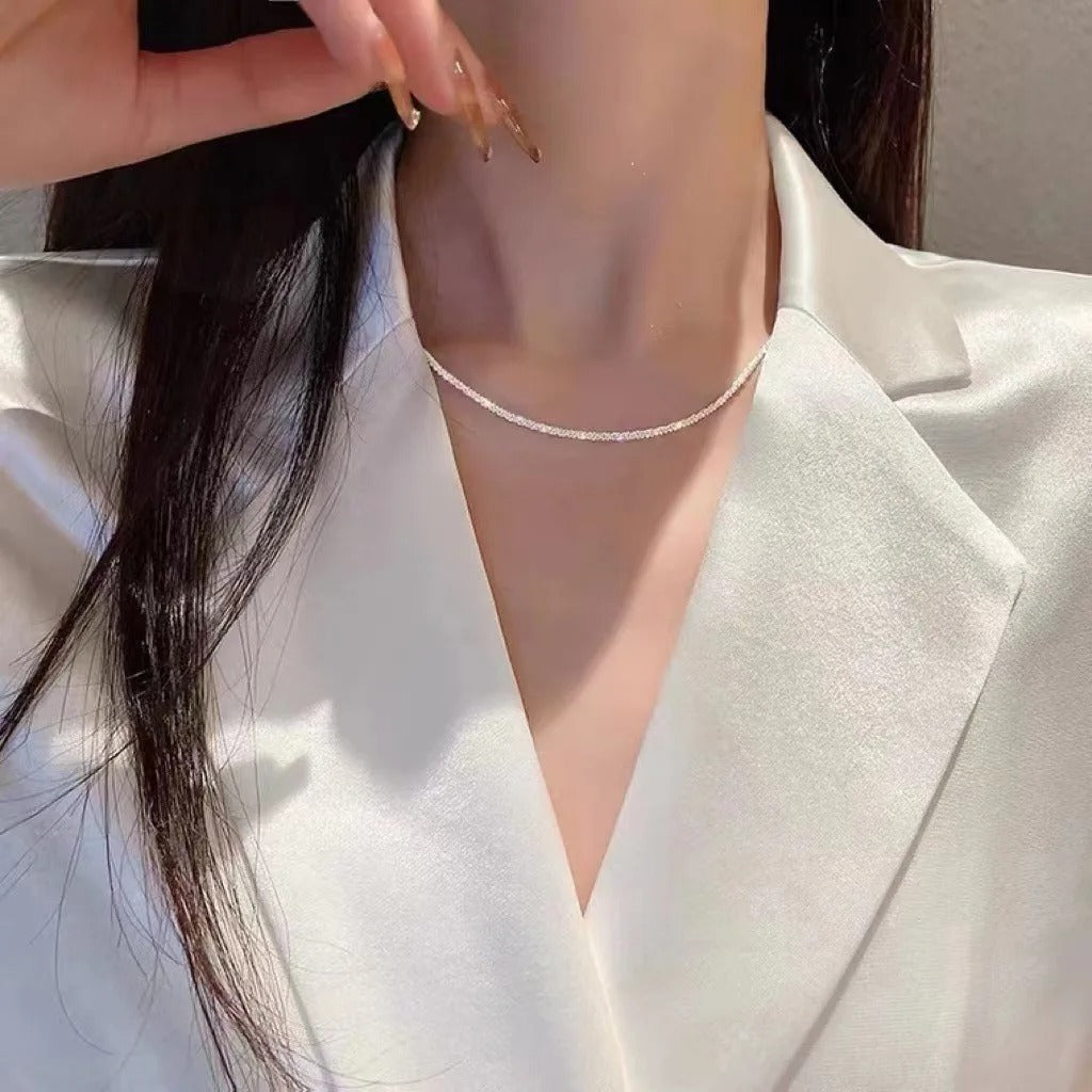 Minimalistische Zilveren Sterrenlicht Halsketting Set voor Elegante en Trendy Looks met Tijdloze Luxe en Veelzijdige Styling Opties