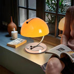 Glazen Bureaulamp Paddenstoelvormige Design Verlichting