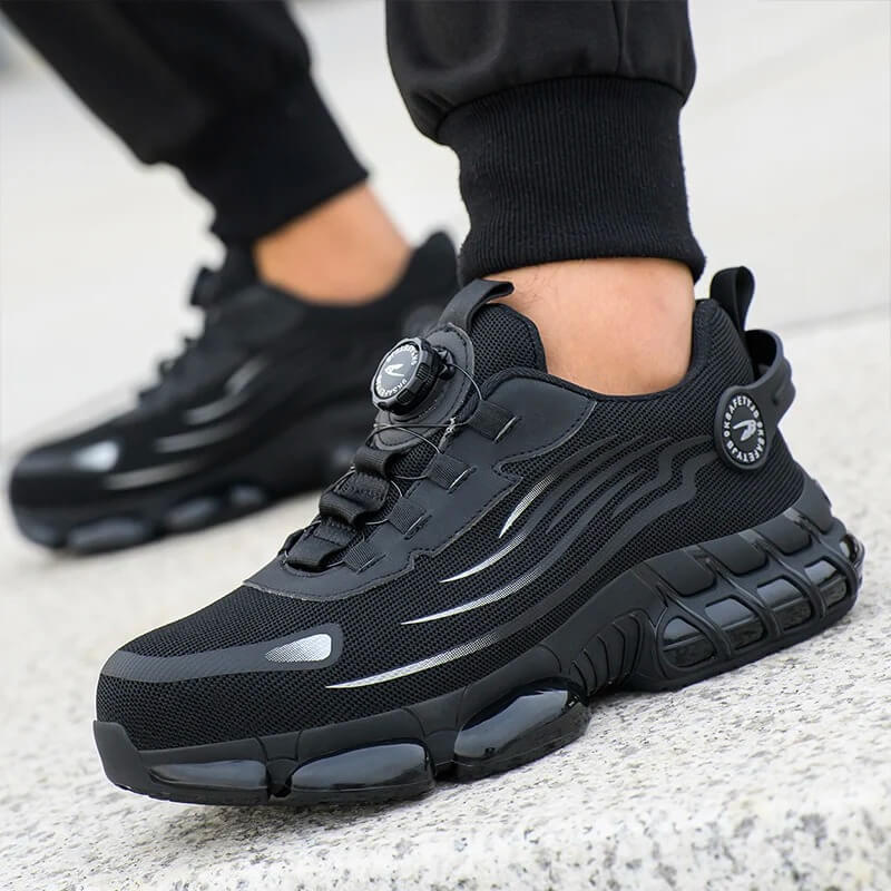 Veiligheidsschoenen Met Stalen Neus Draaiknopsluiting Mesh