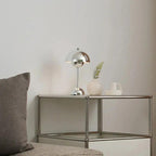 AIZAKA Chrome Paddenstoel LED Tafellamp –  Modern Chroomontwerp