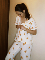 Elise Elegante Katoenen Pyjama Set Voor Comfortabele Avonden