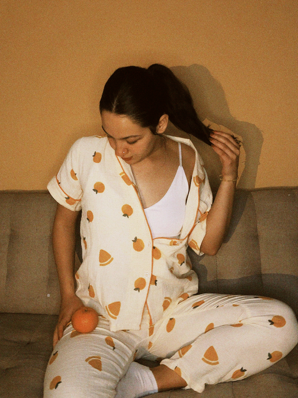 Elise Elegante Katoenen Pyjama Set Voor Comfortabele Avonden
