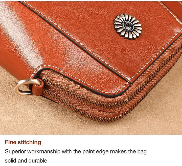 Retro leren crossbodytas™ | Stijlvolle schoudertas
