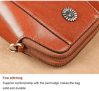 Retro leren crossbodytas™ | Stijlvolle schoudertas