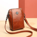 Retro leren crossbodytas™ | Stijlvolle schoudertas