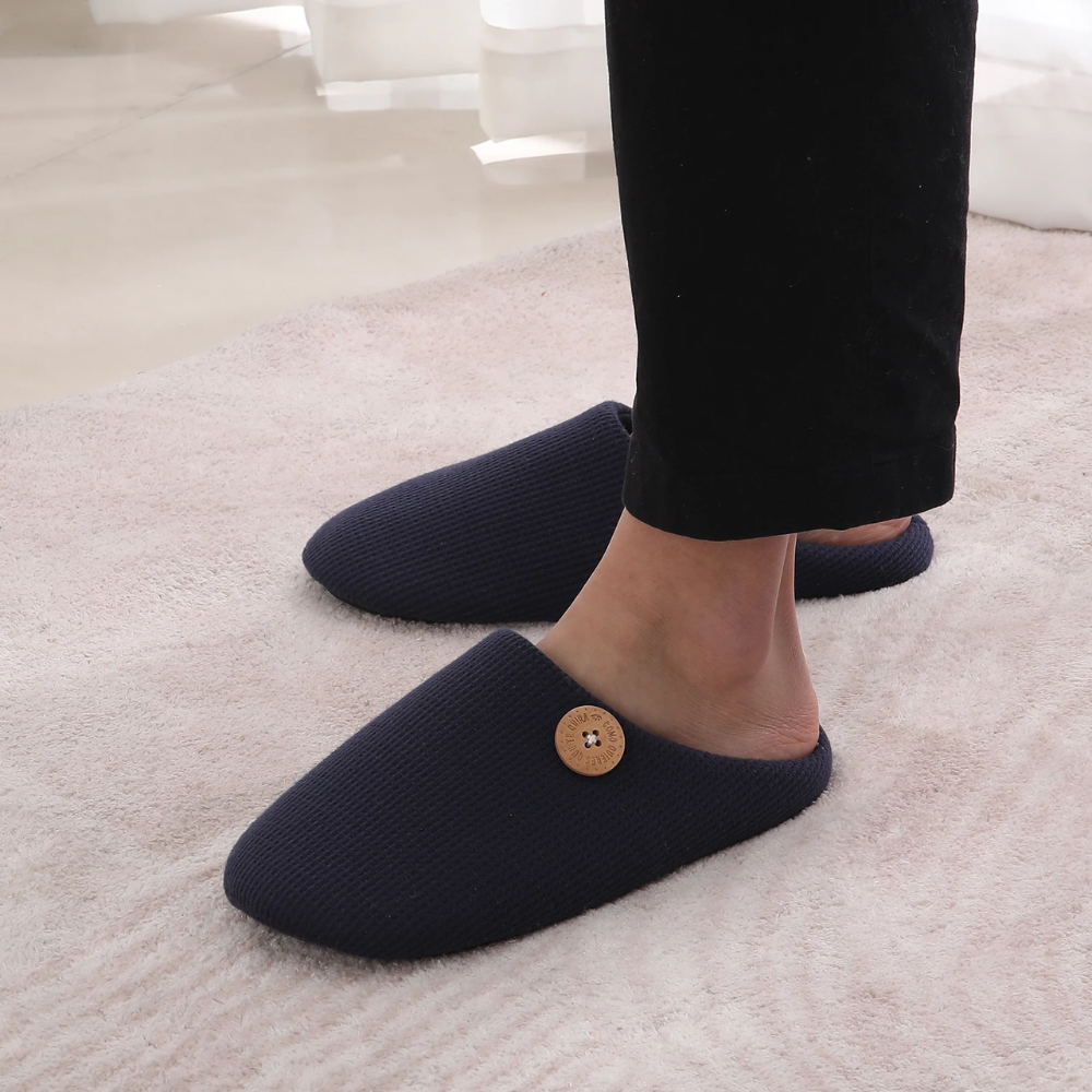 Traagschuim Comfort Slippers voor Dames en Heren met Antislip Zool en Ademend Ontwerp Voor Binnenshuis Gebruik