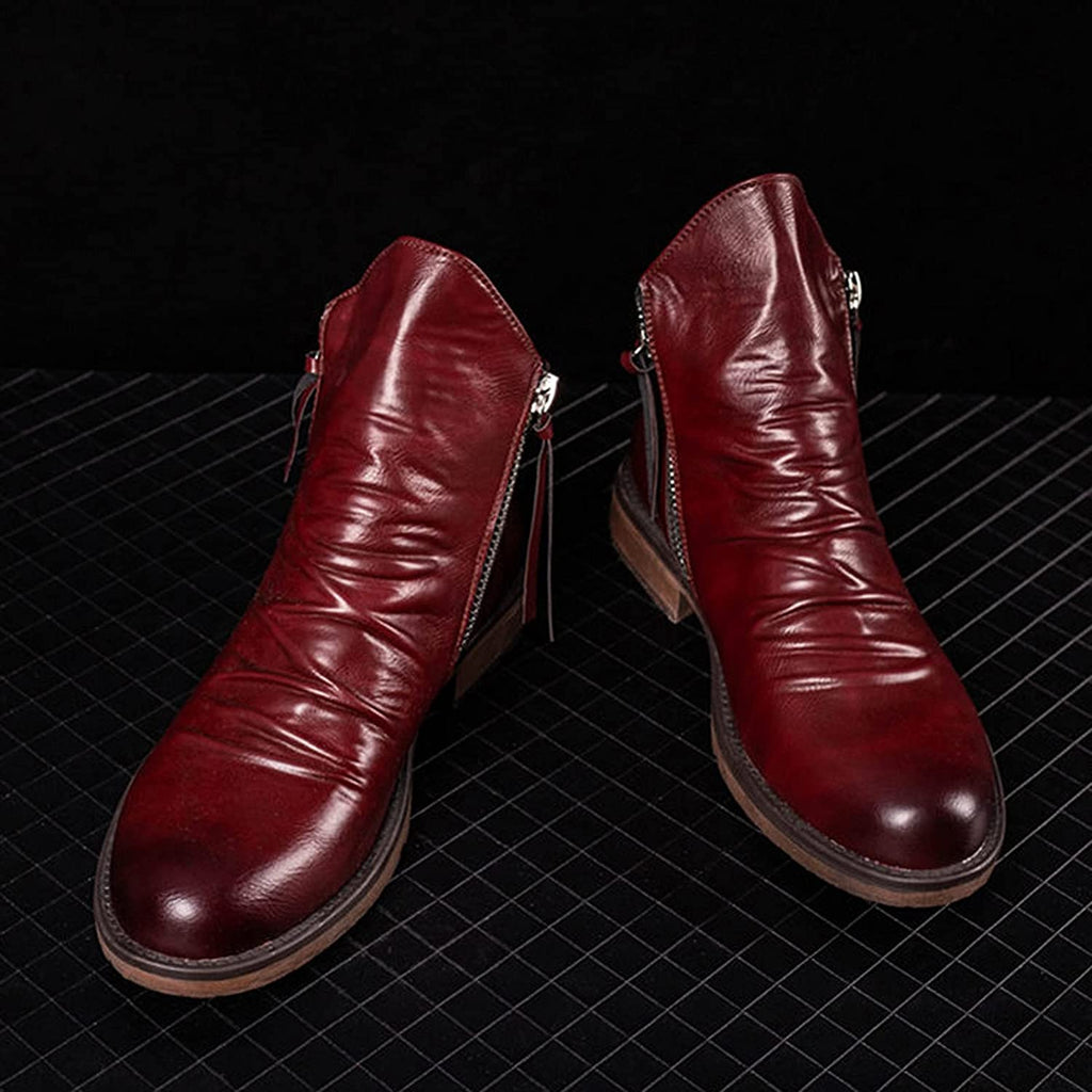 Heren Casual Leren Laarzen Comfortabele Stijlvolle Laarzen