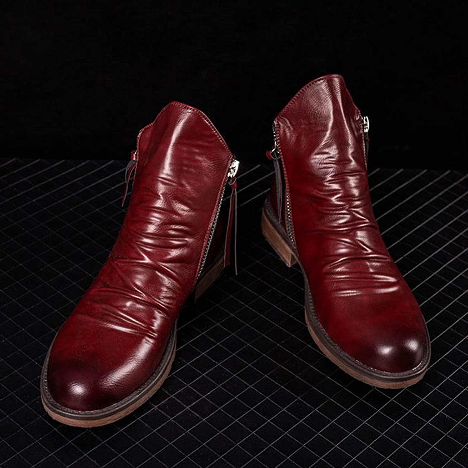 Heren Casual Leren Laarzen Comfortabele Stijlvolle Laarzen