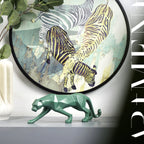 Moderne Kunst Geometrische Panter Standbeeld voor Woondecoratie
