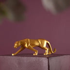Moderne Kunst Geometrische Panter Standbeeld voor Woondecoratie