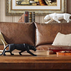 Moderne Kunst Geometrische Panter Standbeeld voor Woondecoratie