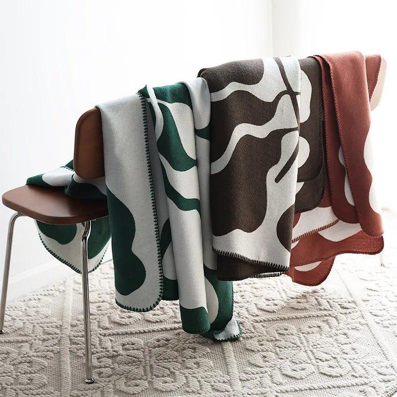 BohoWarm – Luxe Boheemse Woondeken met Modern Abstract Ontwerp