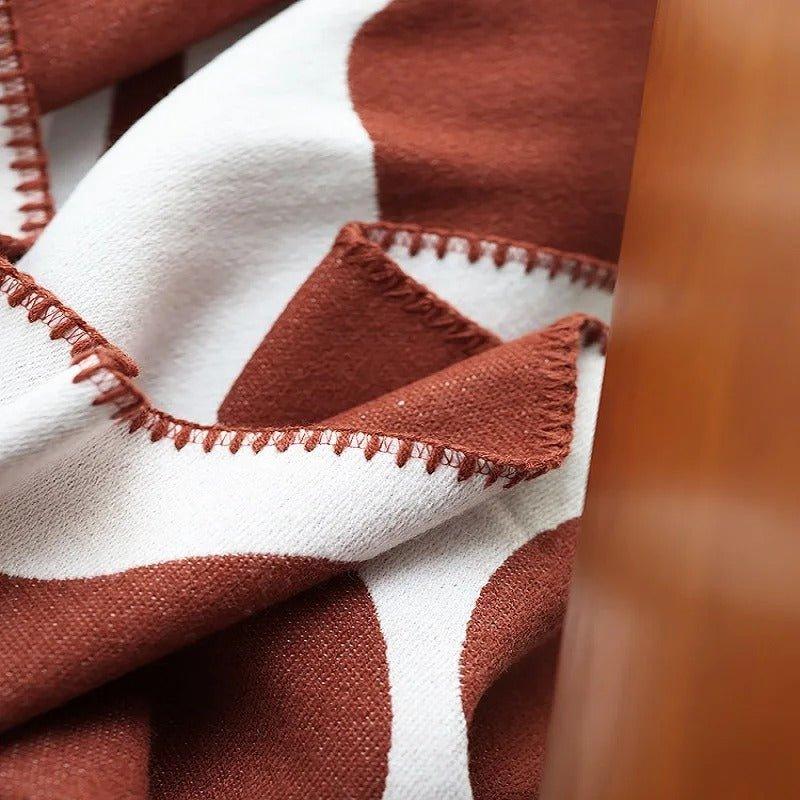 BohoWarm – Luxe Boheemse Woondeken met Modern Abstract Ontwerp