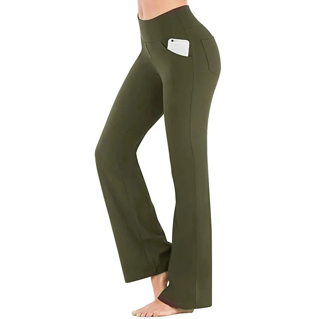 Amethist Flared Pants met Hoge Taille