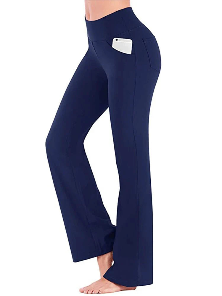 Amethist Flared Pants met Hoge Taille