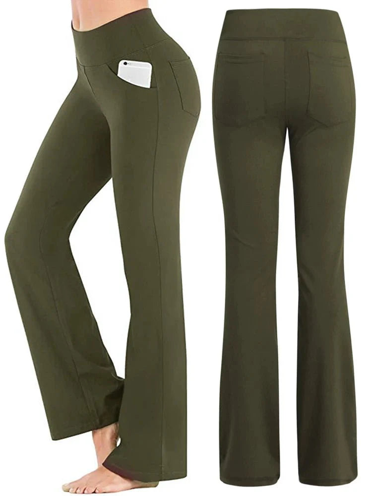 Amethist Flared Pants met Hoge Taille