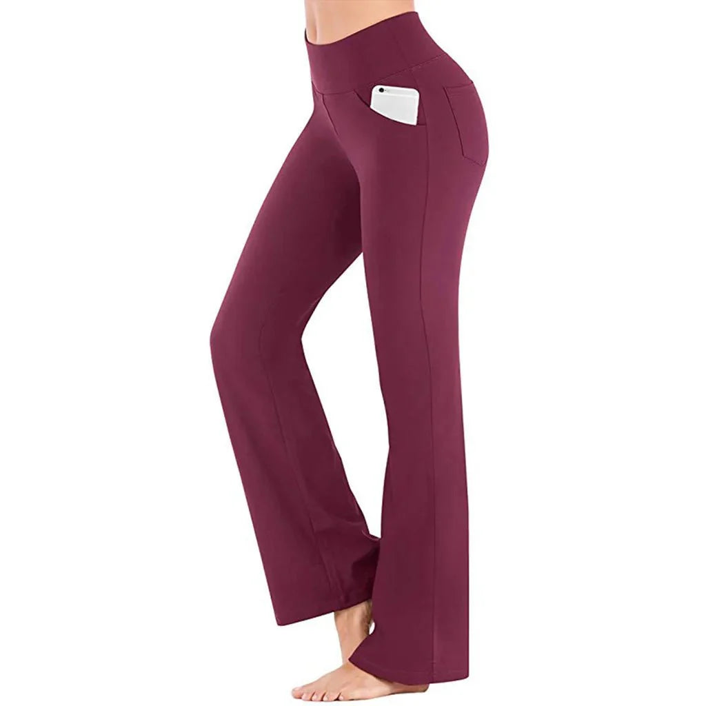 Amethist Flared Pants met Hoge Taille