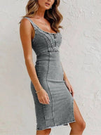 Annelise Denim-Bodycon-Jurk