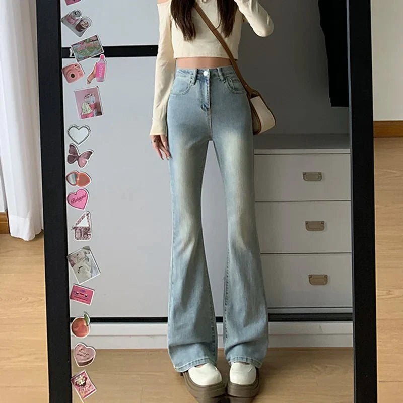 Arlys Hoge Taille Rechte Jeans