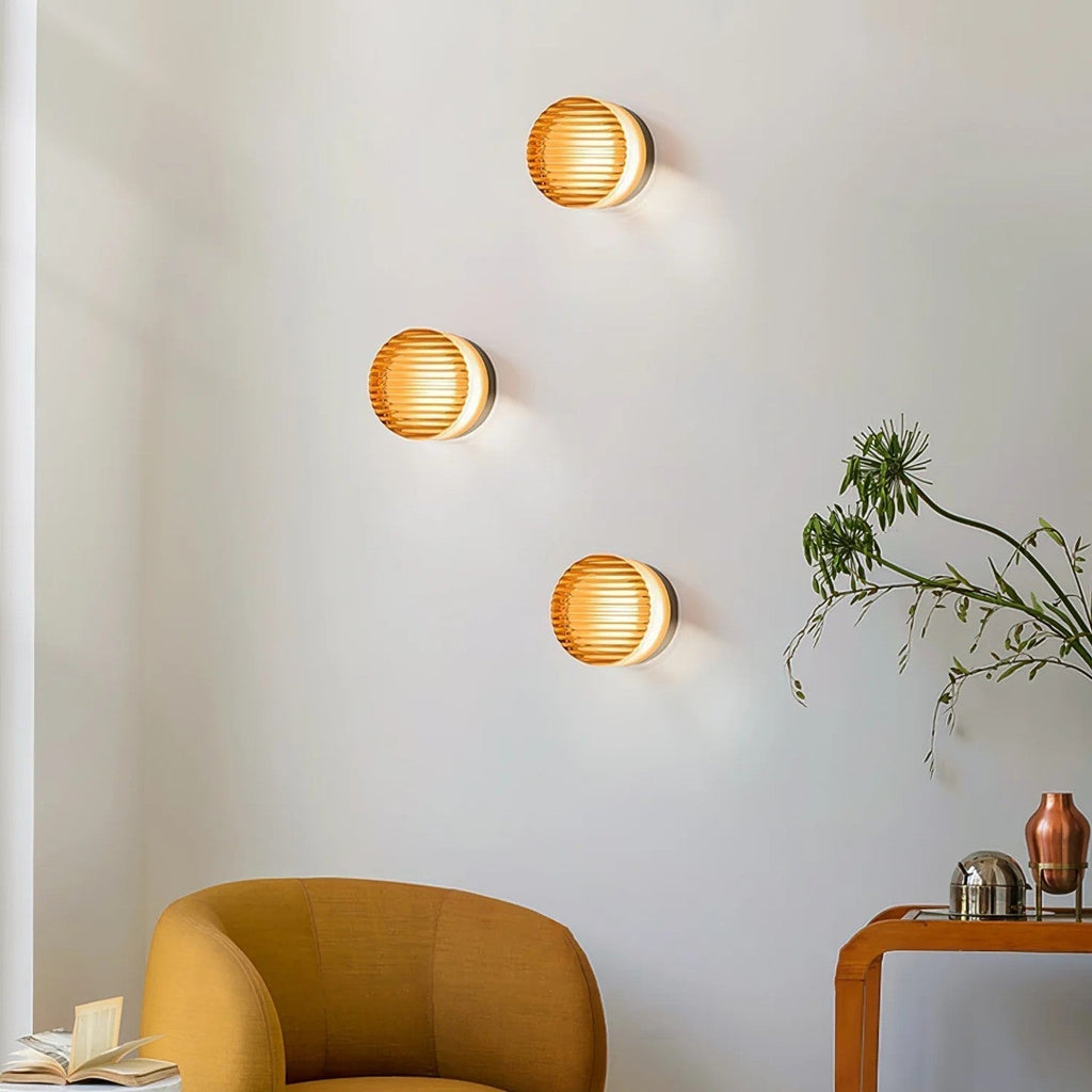 Cristallin Moderne Ronde Wandlamp