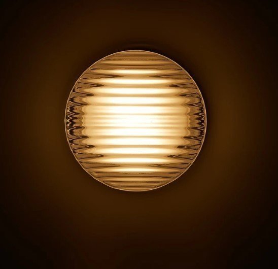 Cristallin Moderne Ronde Wandlamp