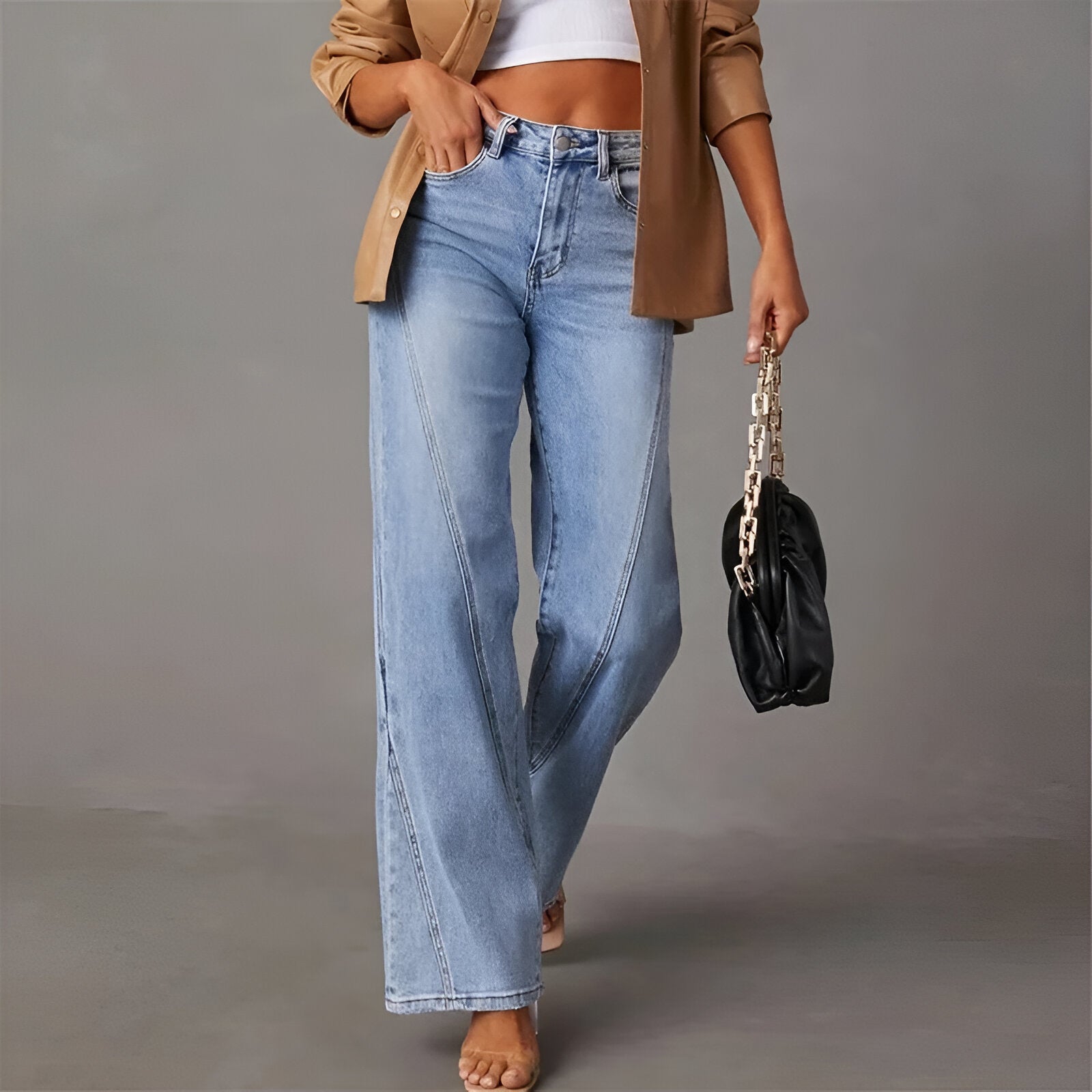Dorothea Jeans met rechte pasvorm