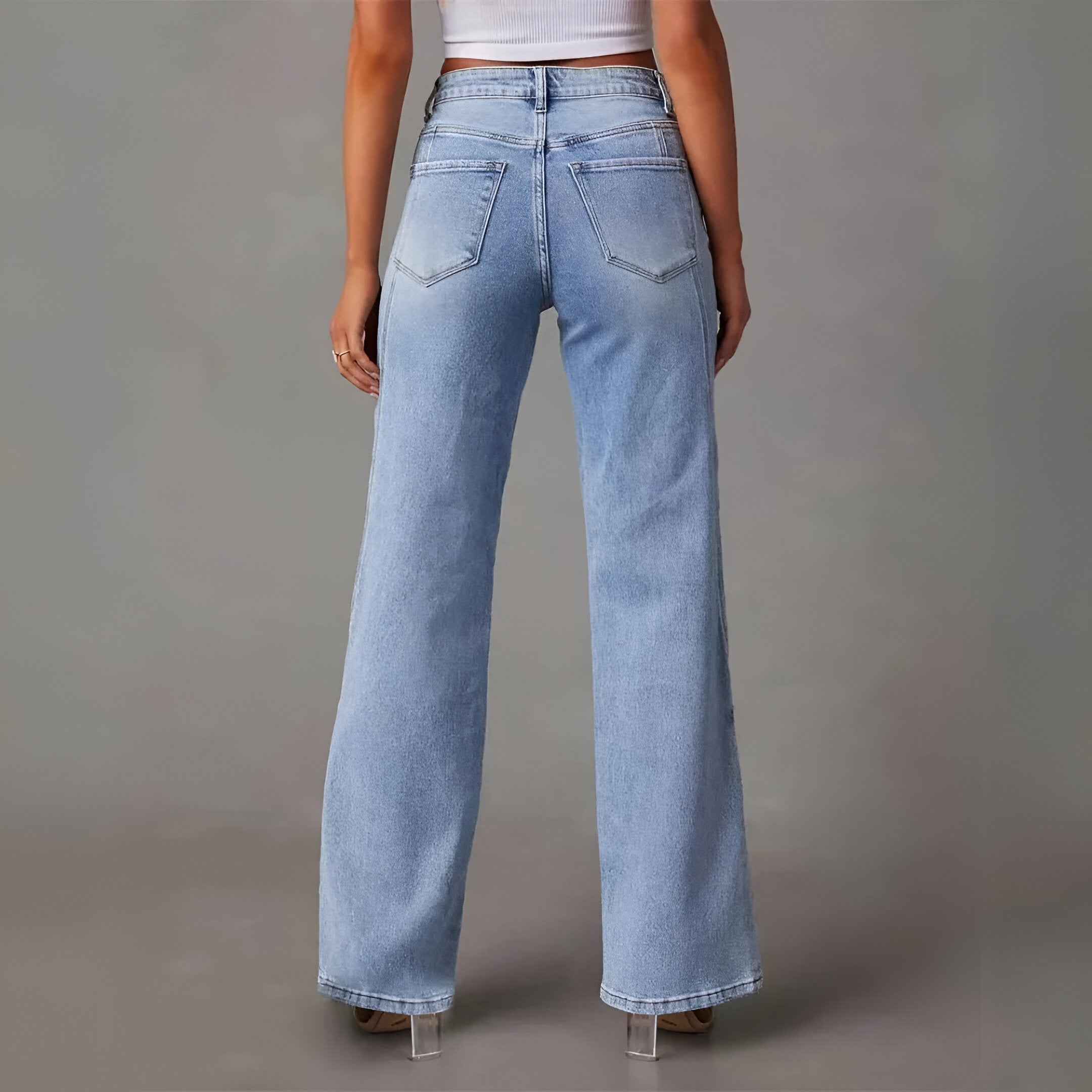 Dorothea Jeans met rechte pasvorm