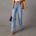 Dorothea Jeans met rechte pasvorm