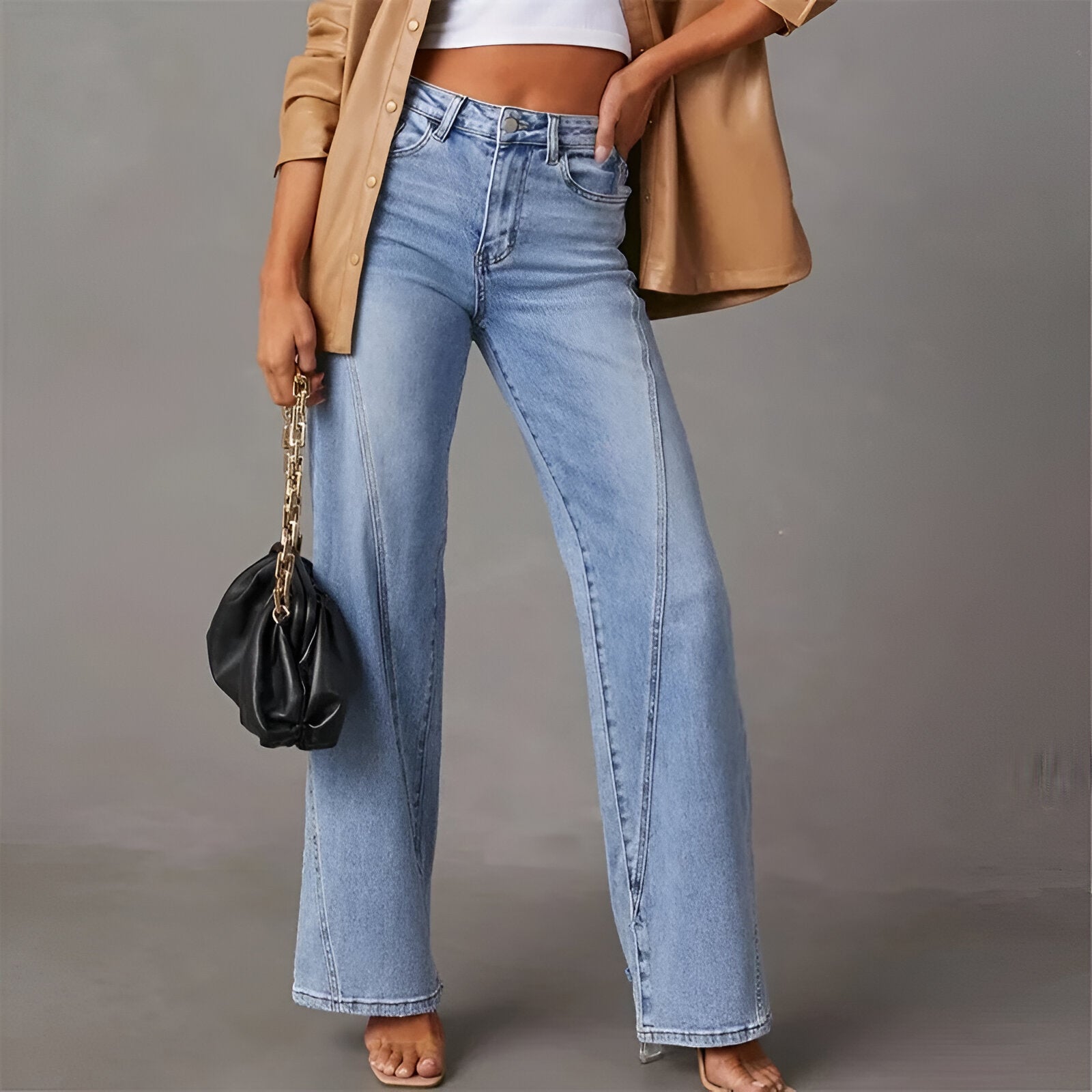 Dorothea Jeans met rechte pasvorm